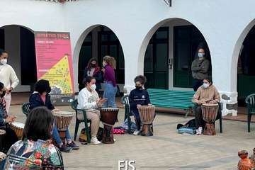 Taller de percusión africana en la Casa de la Juventud de Telde/Francisco Javier Santana.